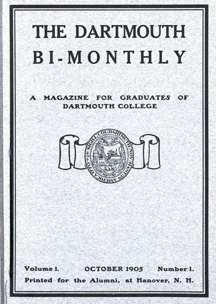 Issue: - October 1905 | Dartmouth Alumni Magazine