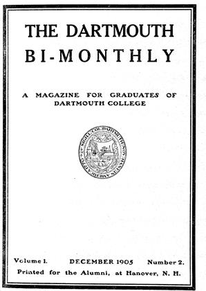 DECEMBER 1905 | Dartmouth Alumni Magazine