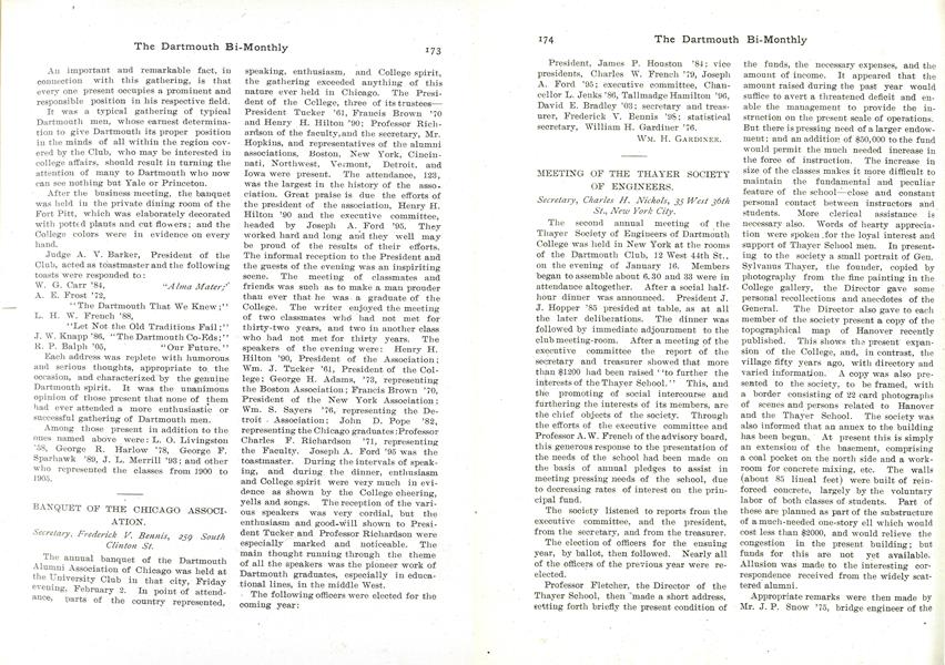 MEETING OF THE THAYER SOCIETY OF ENGINEERS.
