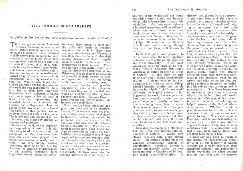 THE RHODES SCHOLARSHIPS