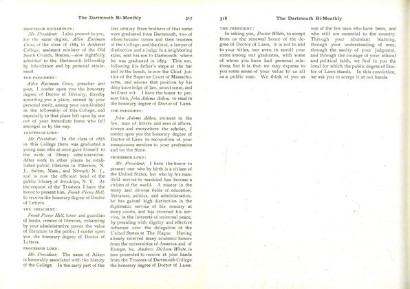 WALT WHITMAN AND DARTMOUTH COLLEGE