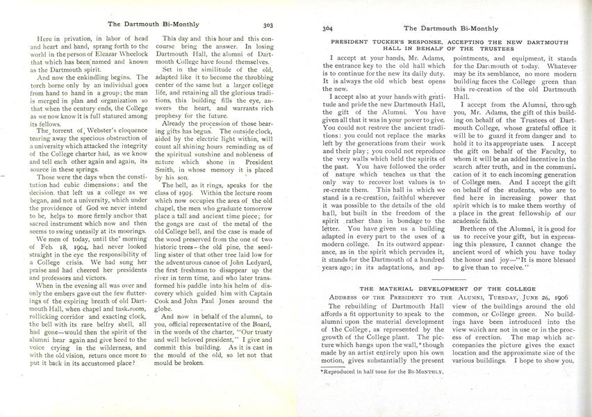 THE MATERIAL DEVELOPMENT OF THE COLLEGE