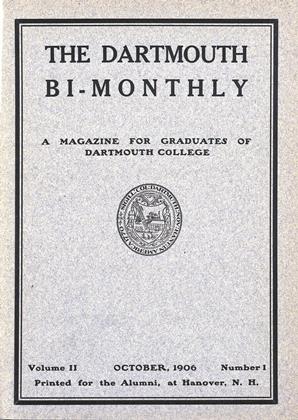 OCTOBER, 1906 | Dartmouth Alumni Magazine