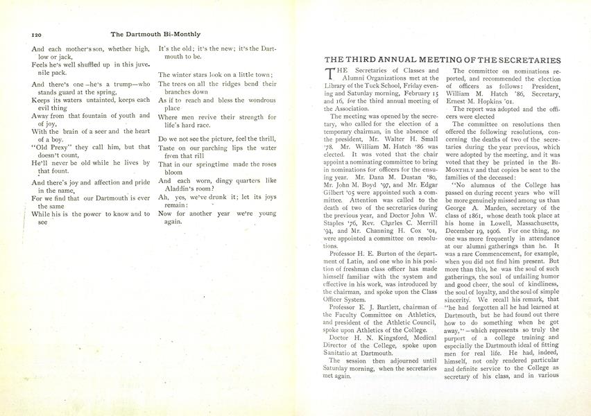 THE THIRD ANNUAL MEETING OF THE SECRETARIES