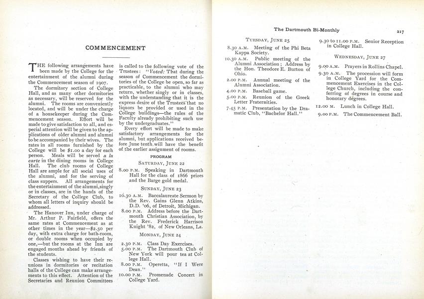 COMMENCEMENT