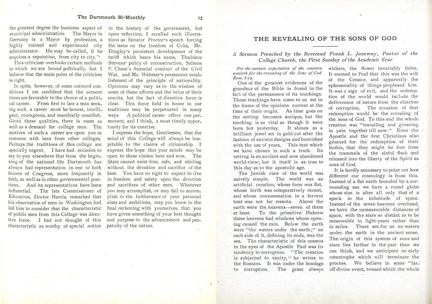 THE REVEALING OF THE SONS OF GOD