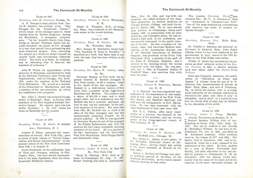 CLASS OF 1878