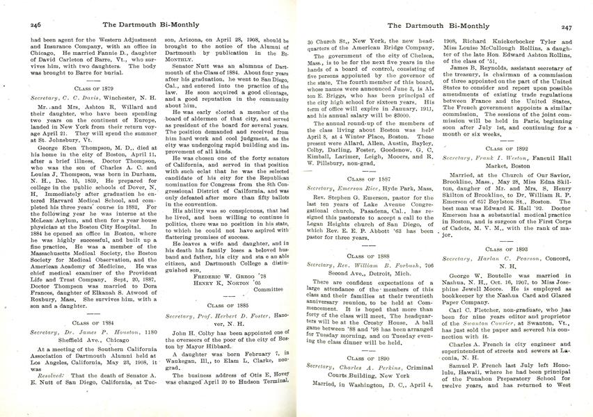 CLASS OF 1890