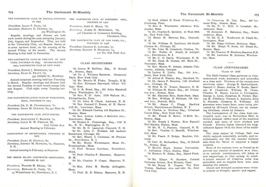 CLASS OF 1858