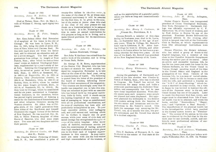 CLASS OF 1873