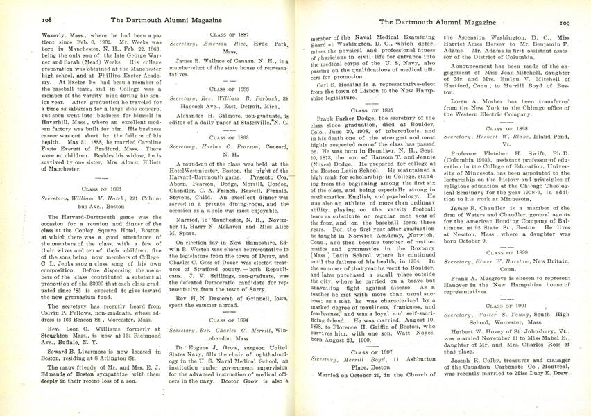 CLASS OF 1899