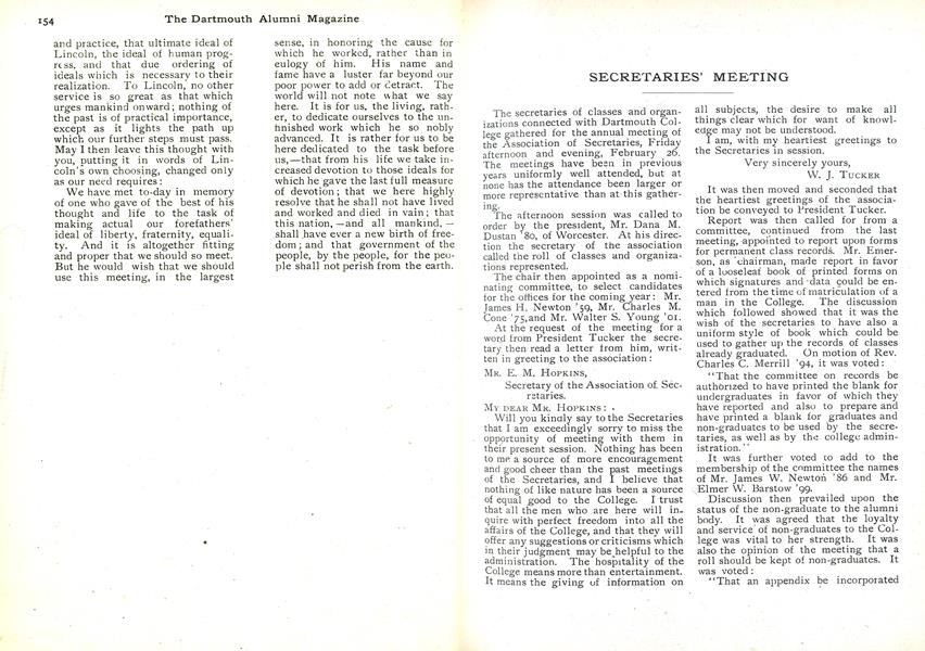 SECRETARIES' MEETING