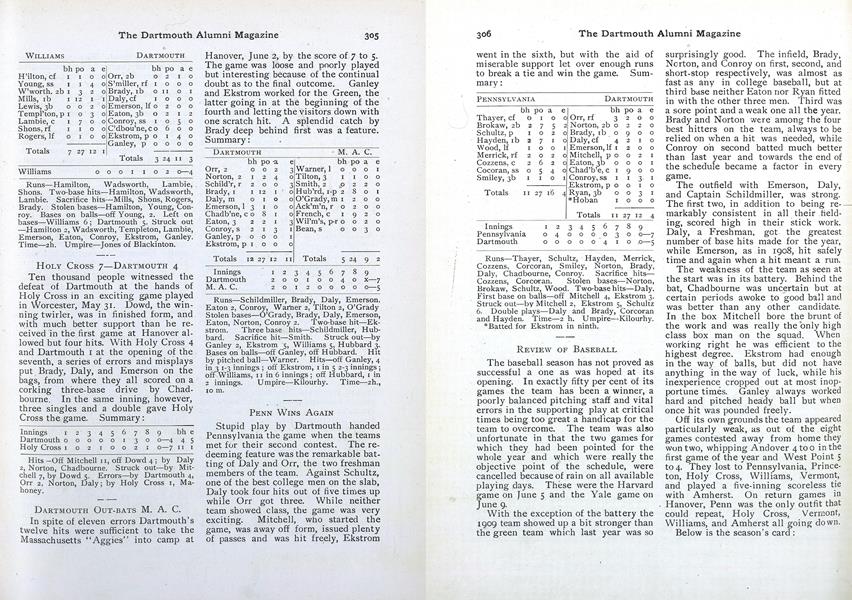 DARTMOUTH OUT-BATS M. A. C.