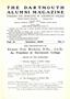 Dartmouth Alumni Magazine October 1909 Cover
