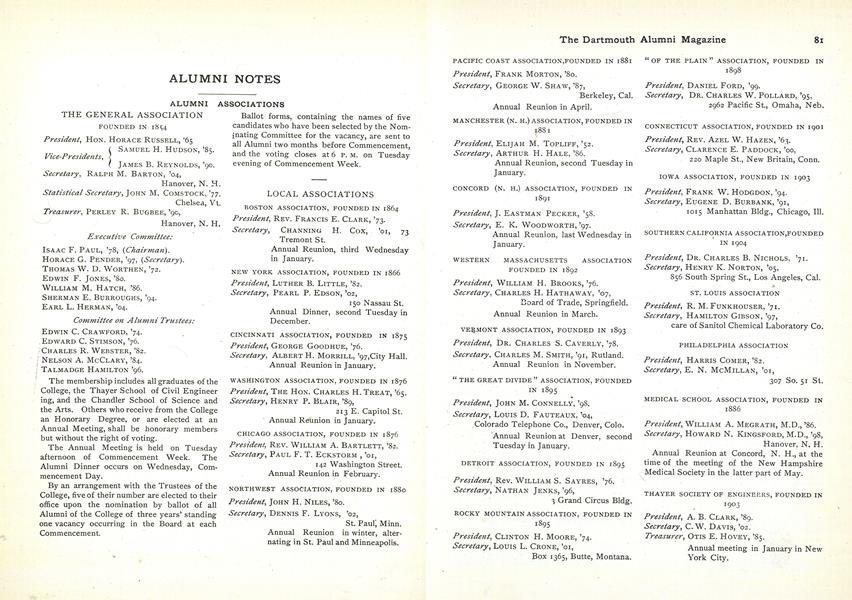 THE GENERAL ASSOCIATION