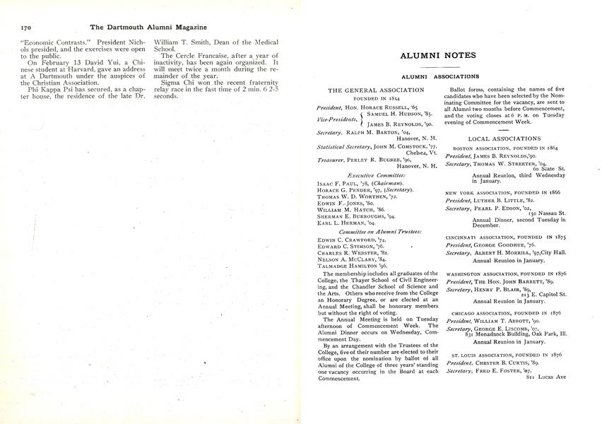 LOCAL ASSOCIATIONS