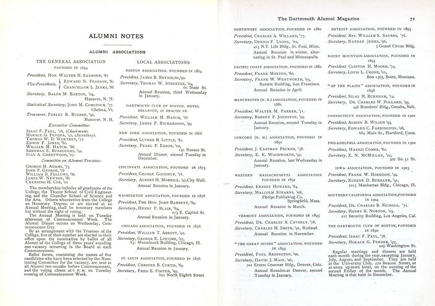 LOCAL ASSOCIATIONS
