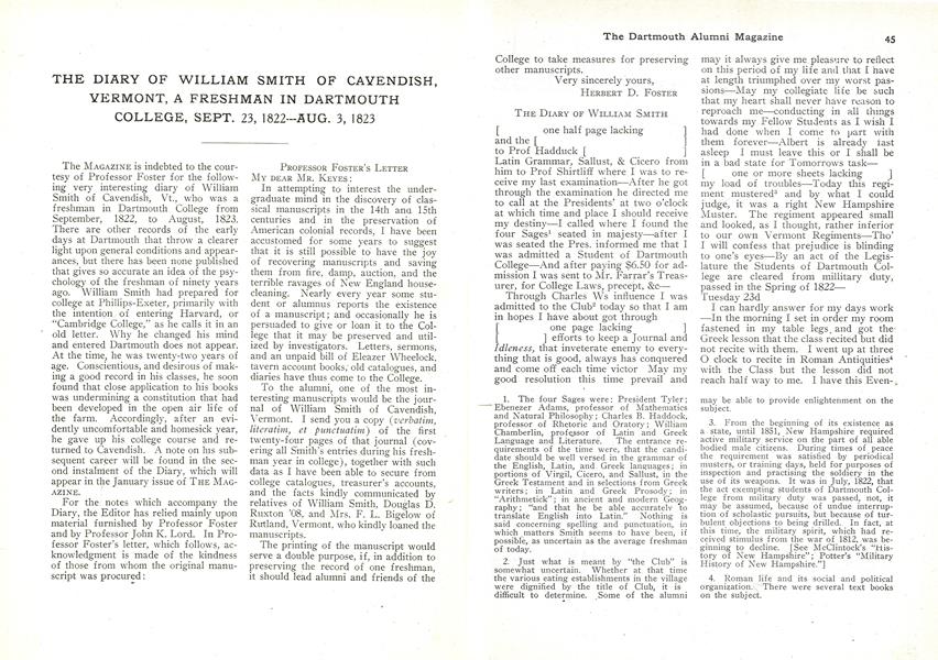 THE DIARY OF WILLIAM SMITH