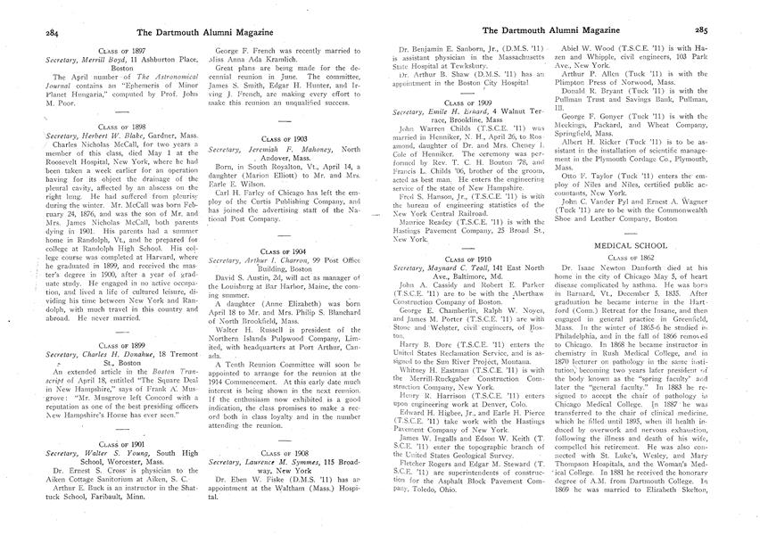 CLASS OF 1888