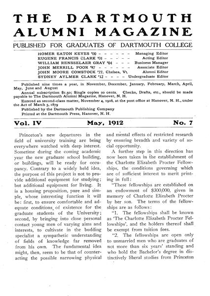 Issue: - May 1912 | Dartmouth Alumni Magazine