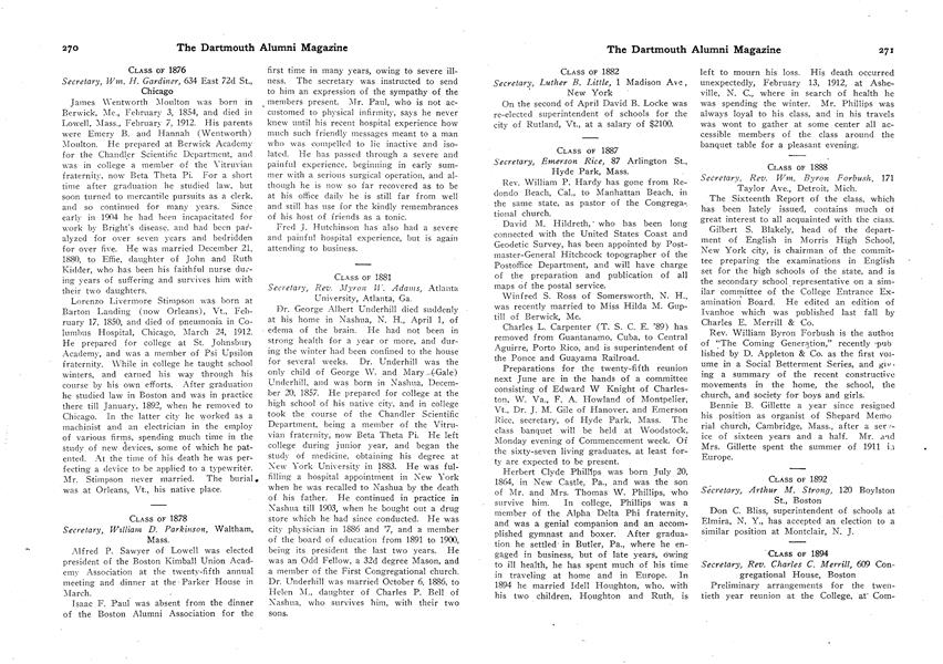 CLASS OF 1881