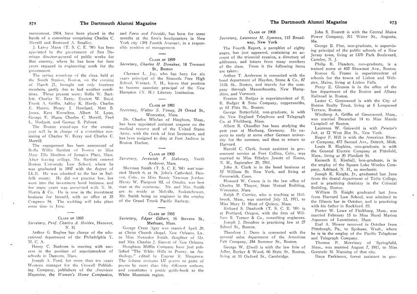 CLASS OF 1901