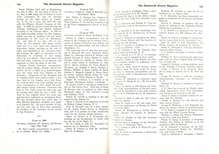 CLASS OF 1912