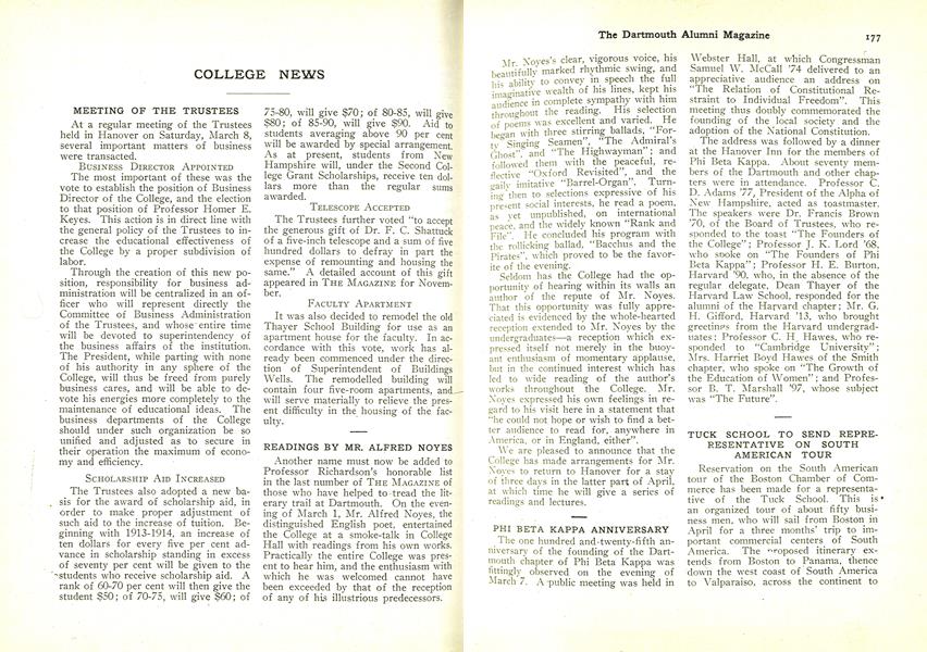 PHI BETA KAPPA ANNIVERSARY