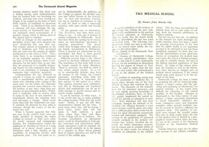 THE MEDICAL SCHOOL