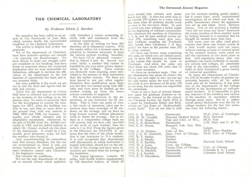THE CHEMICAL LABORATORY