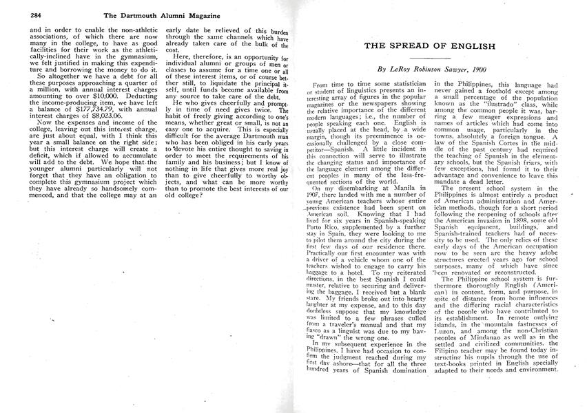 THE SPREAD OF ENGLISH