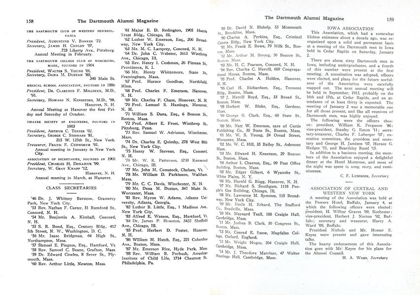 ASSOCIATION OF CENTRAL AND WESTERN NEW YORK