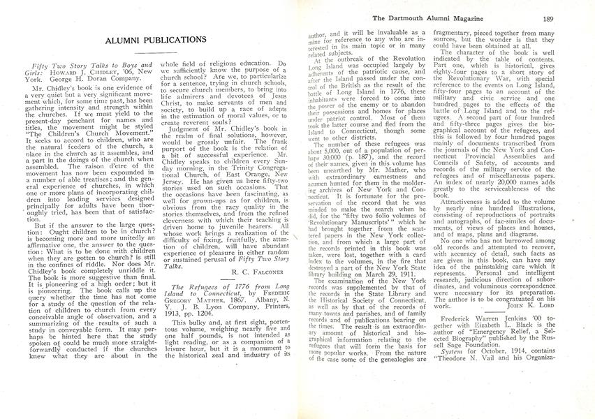 ALUMNI PUBLICATIONS