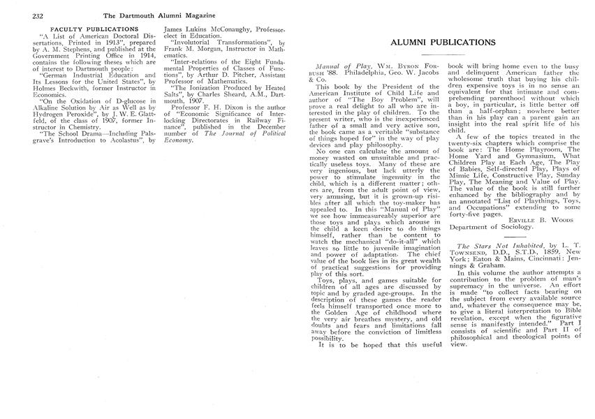 ALUMNI PUBLICATIONS