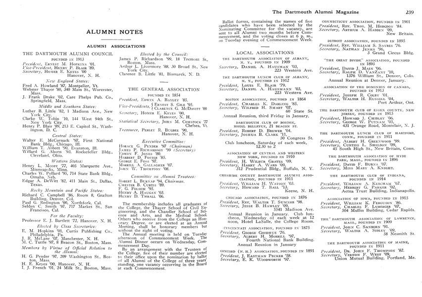 LOCAL ASSOCIATIONS