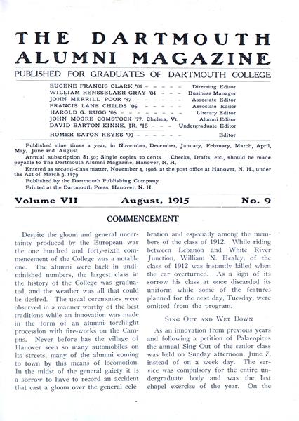 COMMENCEMENT