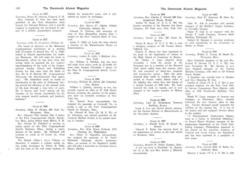 CLASS OF 1895