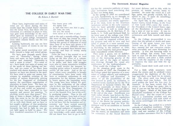 THE COLLEGE IN EARLY WAR-TIME