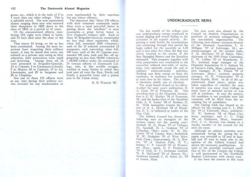 UNDERGRADUATE NEWS