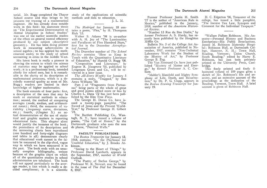 FACULTY PUBLICATIONS