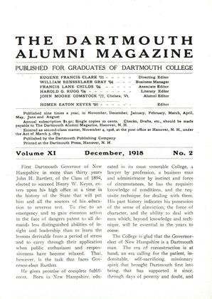 December 1918 | Dartmouth Alumni Magazine