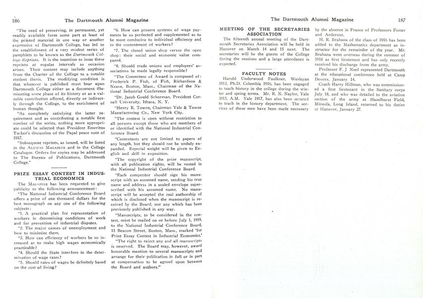 MEETING OF THE SECRETARIES ASSOCIATION