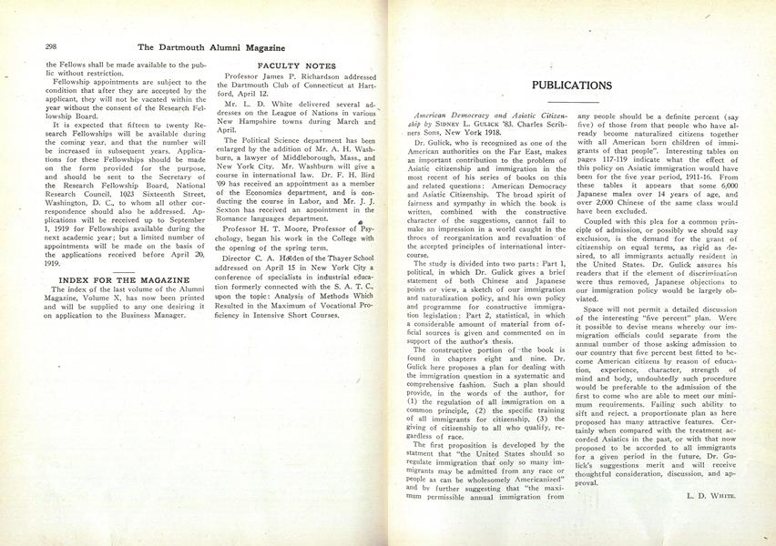 American Democracy and Asiatic Citizenship