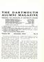 Dartmouth Alumni Magazine December 1919 Cover