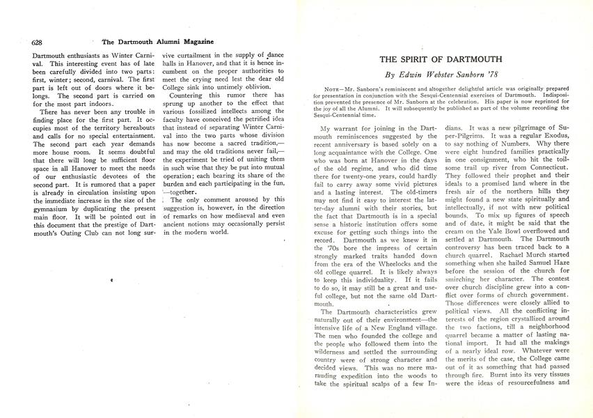 THE SPIRIT OF DARTMOUTH