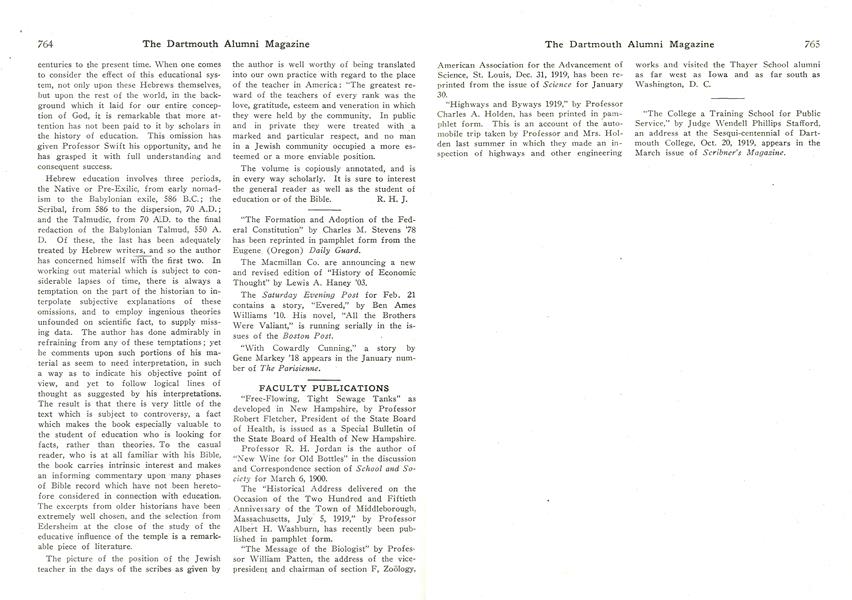 FACULTY PUBLICATIONS