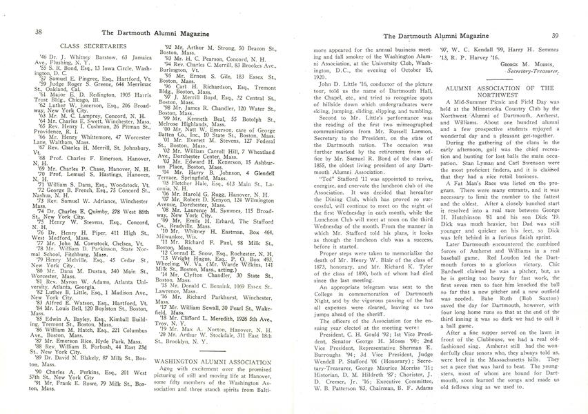 REUNIONS CLASS OF 1870