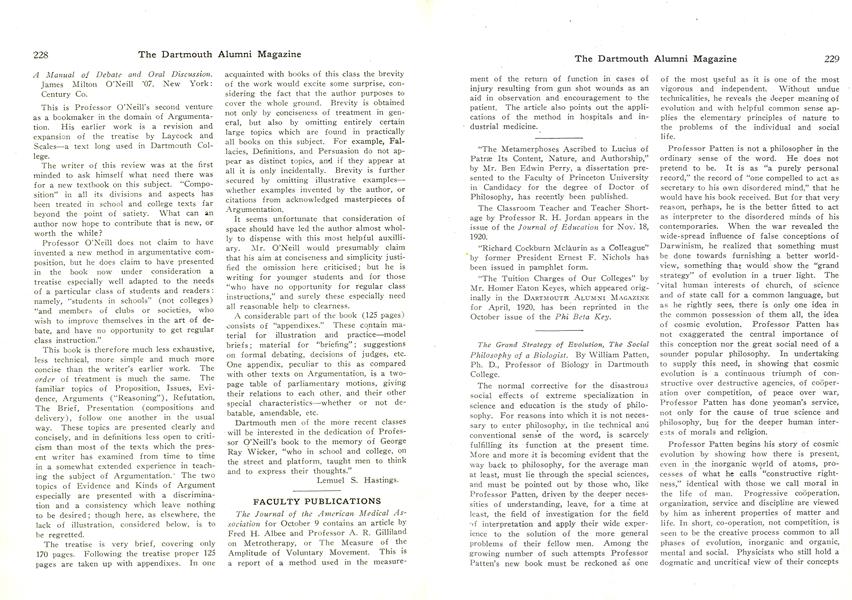 The Grand Strategy of Evolution, The Social Philosophy of a Biologist