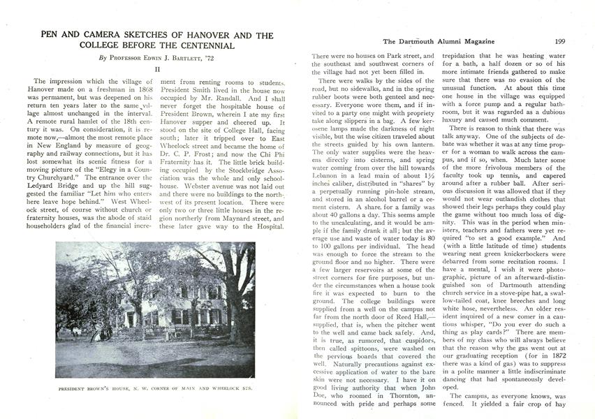 PEN AND CAMERA SKETCHES OF HANOVER AND THE COLLEGE BEFORE THE CENTENNIAL
