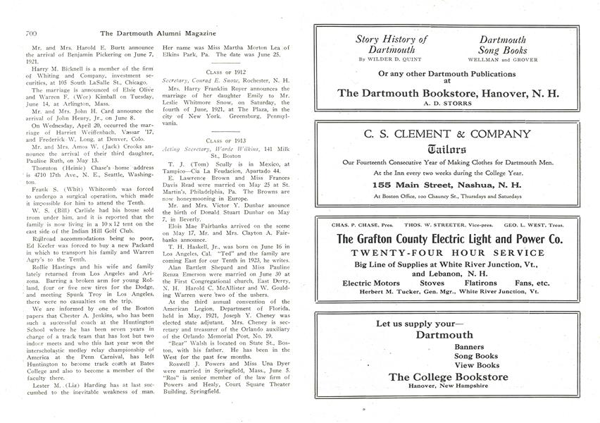 CLASS OF 1913